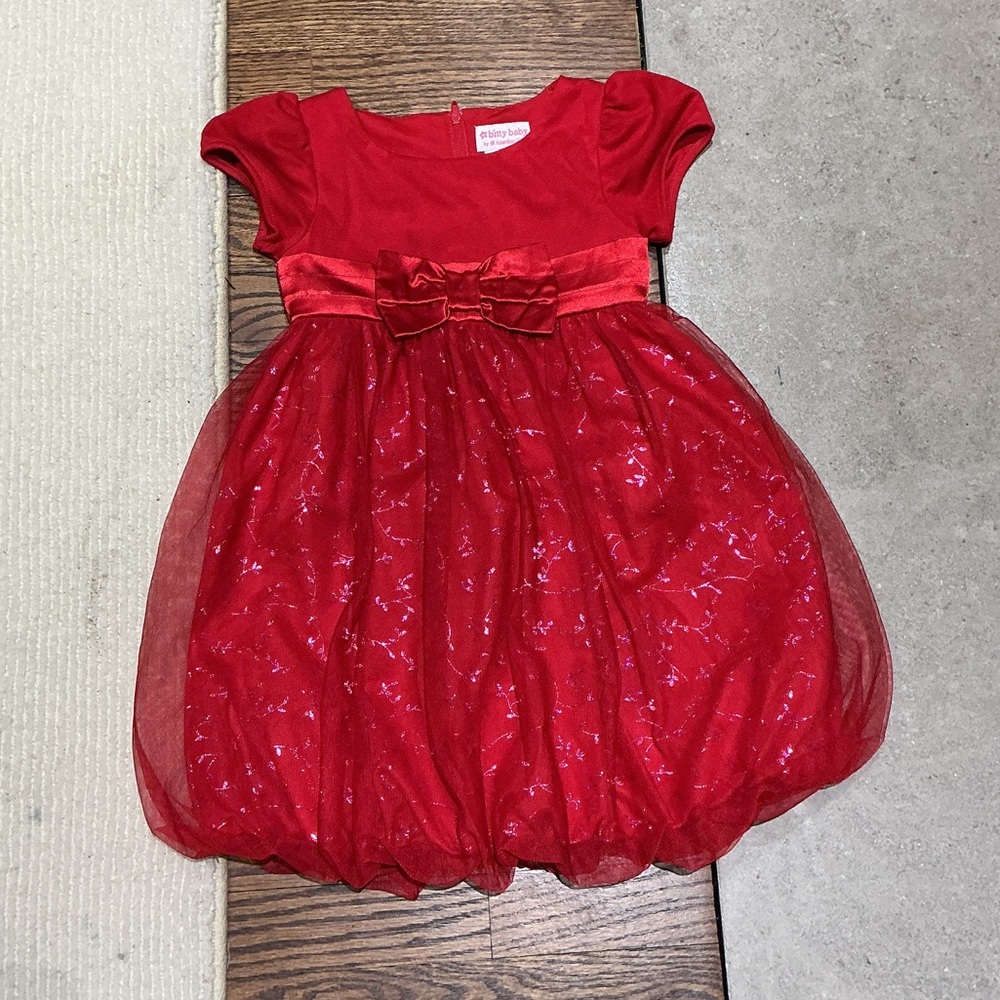 Adorable Red American Girl Princess Dress